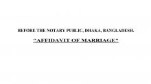 Affidavit of Marriage